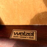 Mahogany chairs top vintage backrest 60s