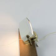 Lampe à pince en laiton, 1950 pour étagère, string
