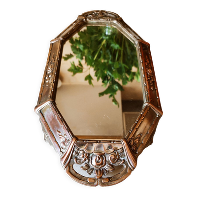 Centre de table art déco avec miroir central