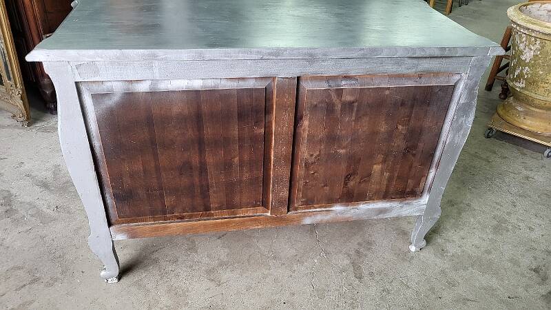Commode style louis XV argente 3 tiroirs