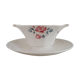 Saucière double earth of iron Digoin Sarreguemines