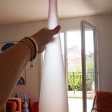 Pink frosted glass bottle