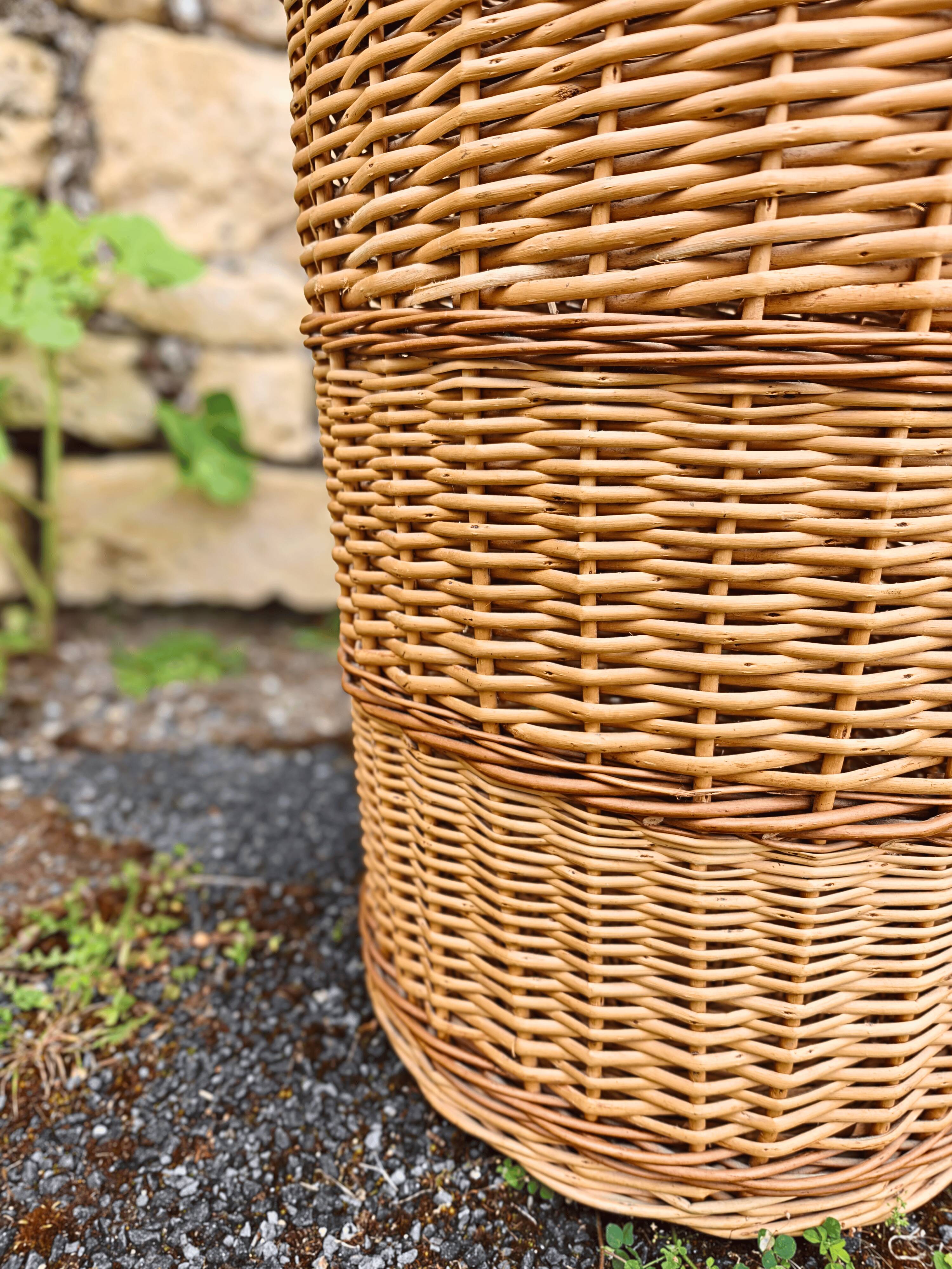 Large Wicker Basket with Lid