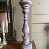 Old wooden church candle holder