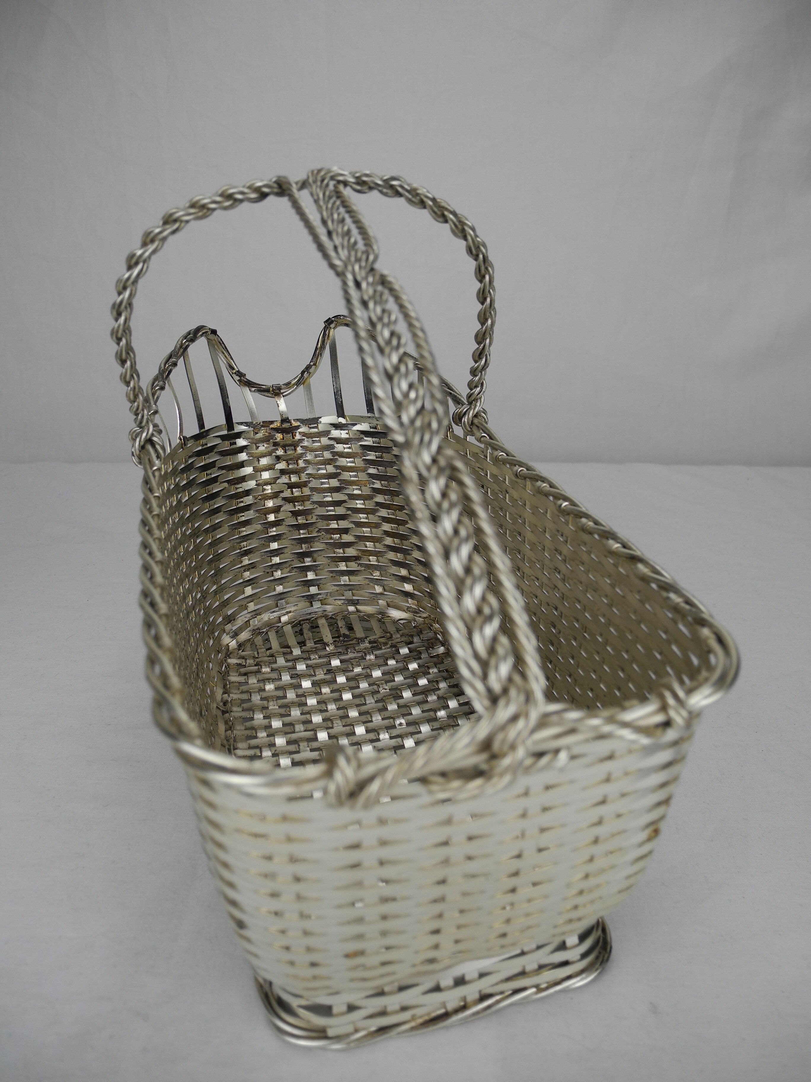 Ancien panier porte bouteille Christofle Gallia