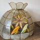 Lustre suspension nacre et laiton