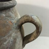 Old terracotta salt pot