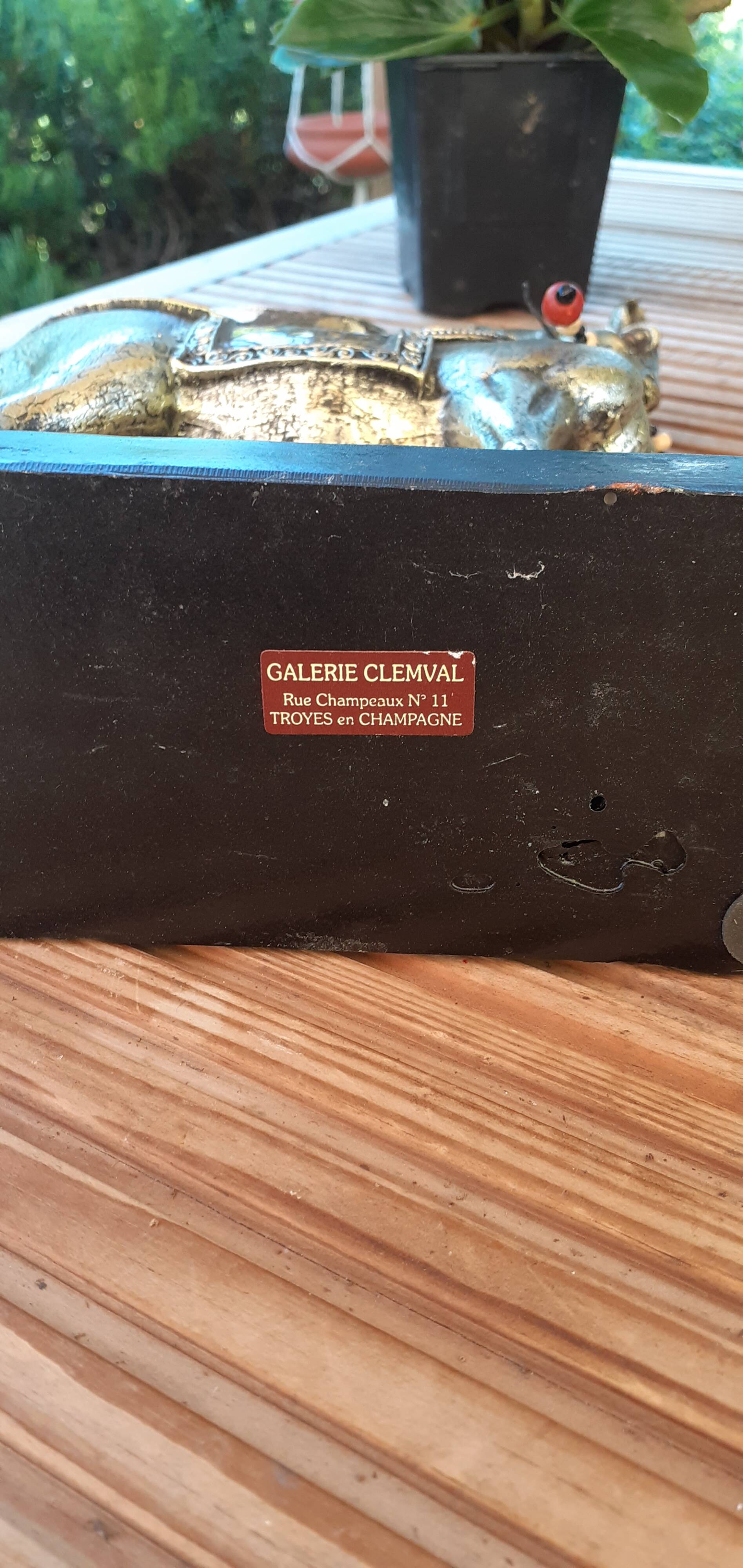 Mongolian parade horse statue