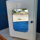 Metal medicine cabinet mirror