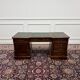 Classic English Desk Green Leather Inlay