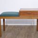 Console ou meuble d'appoint vintage scandinave en teck 1960