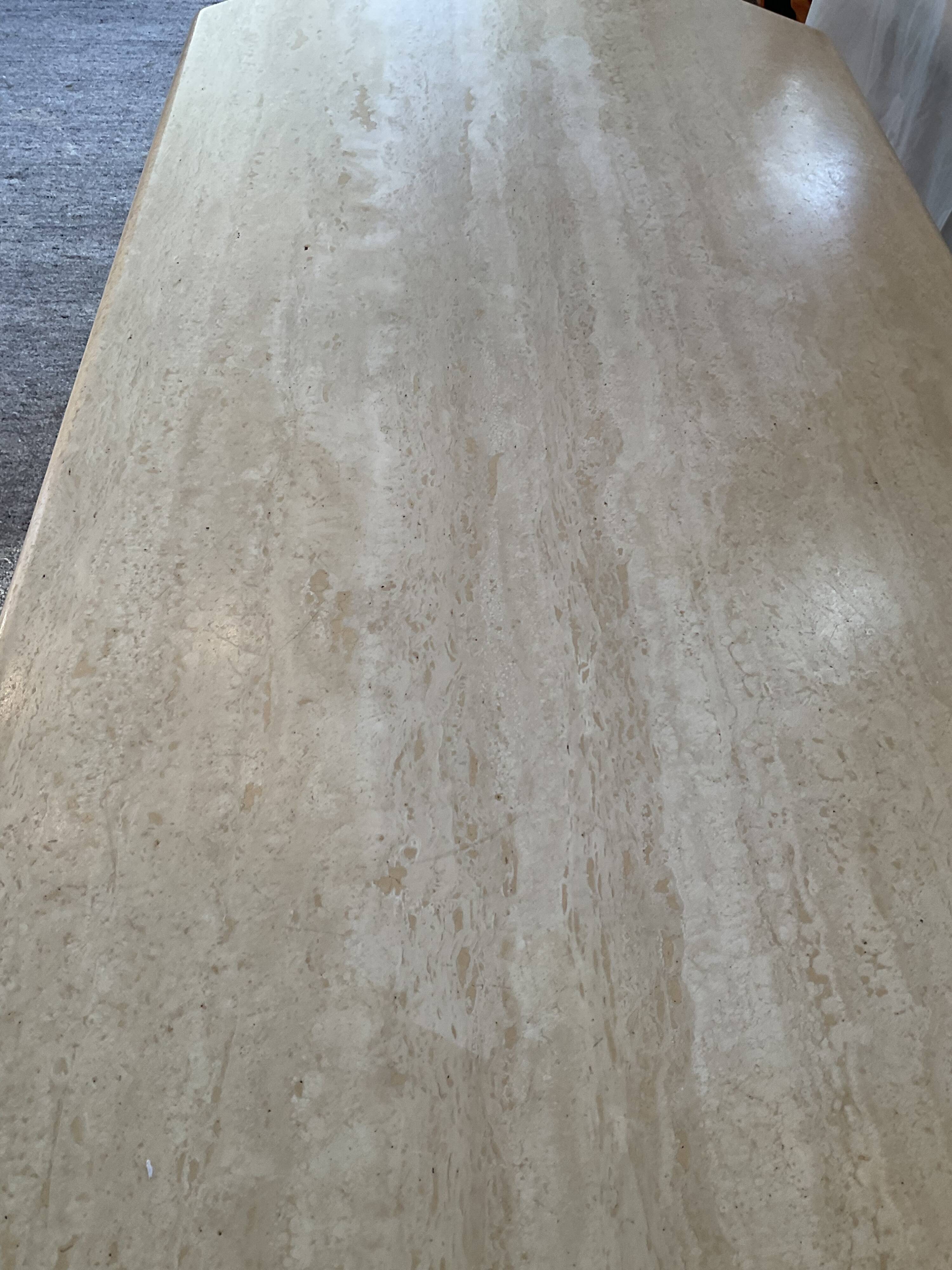 Travertine coffee table from the 70s