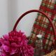 Wicker basket and scoubidou