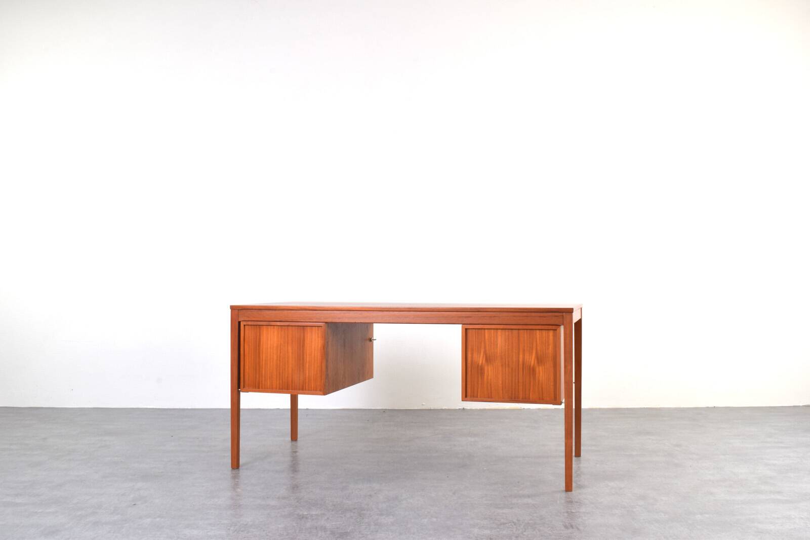 Mid-Century Teak Executive Desk by Torbjørn Afdal for Bruksbo, 1960s.
