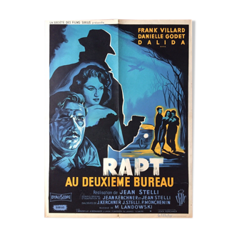 Cinema poster "Rapt at the second desk" Dalida 60x80cm 1958