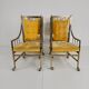 Ensemble unique de chaises de salle à manger et de salon de style milieu du siècle – dorées, fabriquées entre 1940 et 1948 par Flanders Industries Inc, Fort Smith, Arkansas