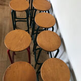 Set of 9 bar stools