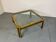 Table basse brutaliste en laiton T09 de Peter Ghyczy, 1970