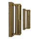 Pair of vintage modernist adjustable wall lights, brass, France 1970.