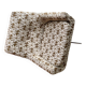 Vintage Mery armchair from the 1960s in brown patterned fabric with a chrome metal base.