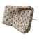 Vintage Mery armchair from the 1960s in brown patterned fabric with a chrome metal base.