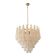 Mid-Century Modern “Conchiglie” Murano Glass Gold Chandelier