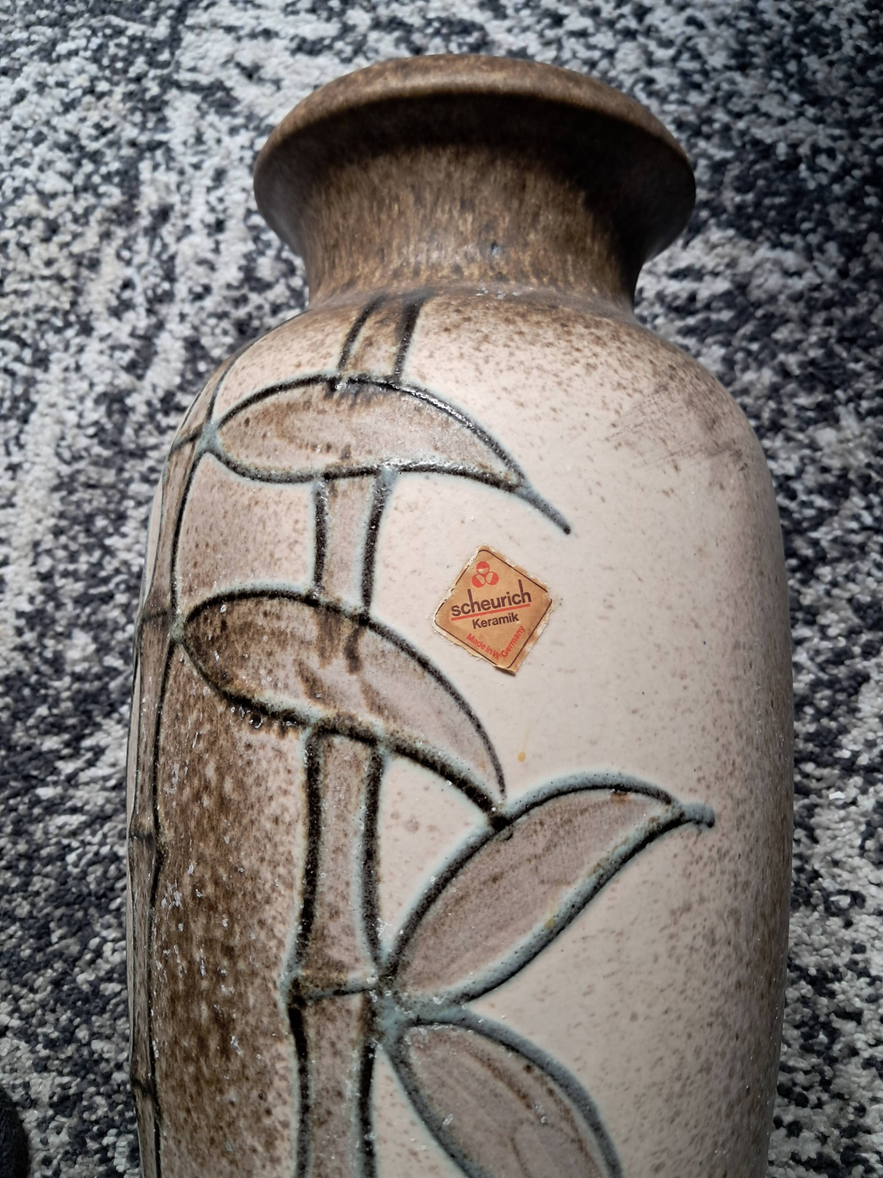 Large ceramic vase West Germany Sheurich
