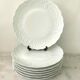 Set de 7 assiettes porcelaine fine de Limoges