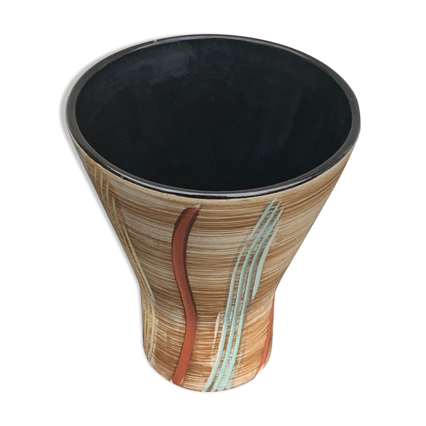 Hohr glazed ceramic vase made in Germany, numbered, design and vintage