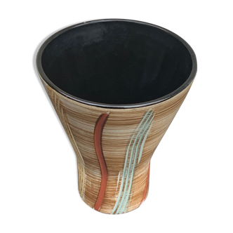 Hohr glazed ceramic vase made in Germany, numbered, design and vintage