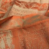 Coral butterfly tablecloth and 12 napkins
