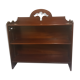 Art nouveau mahogany shelf