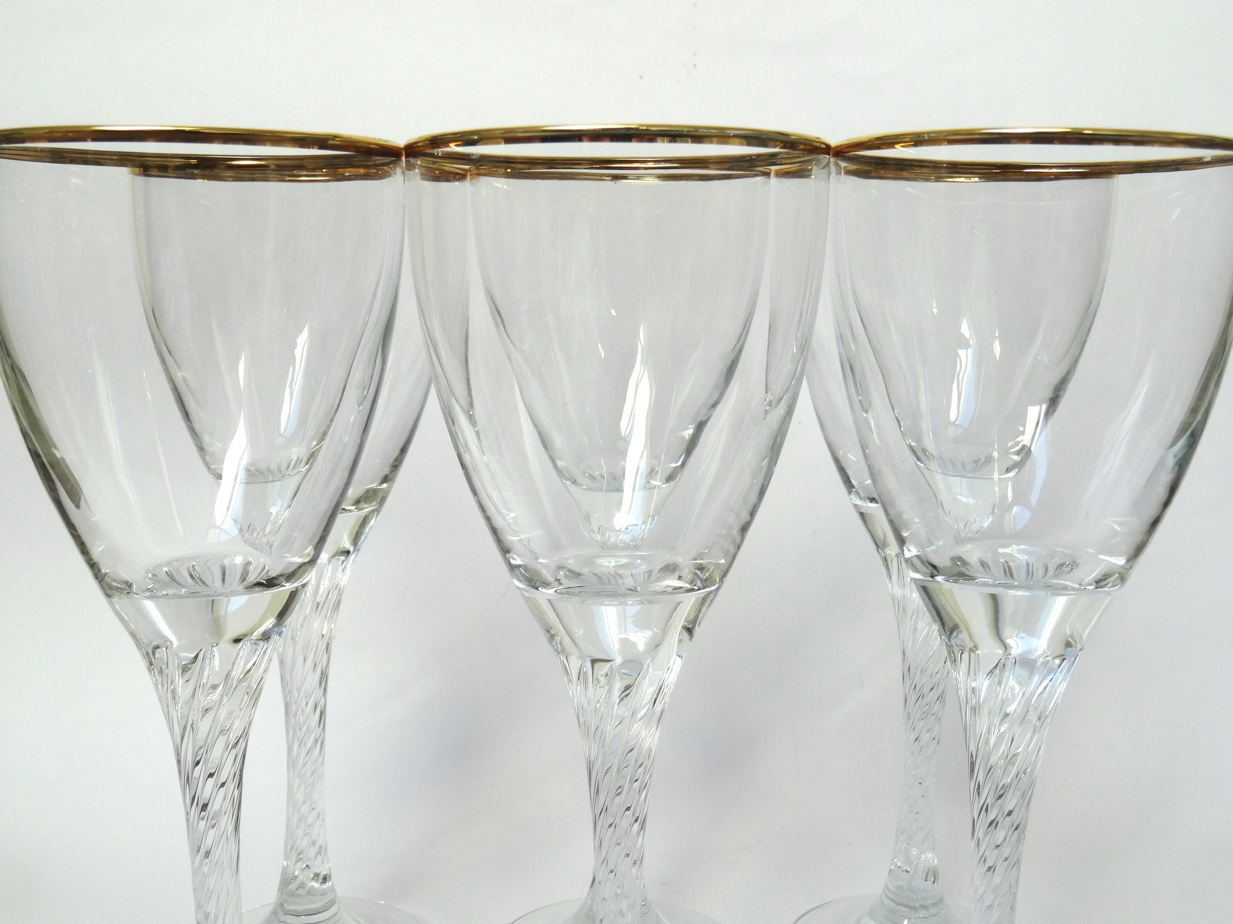 6 verres à vin rouge
