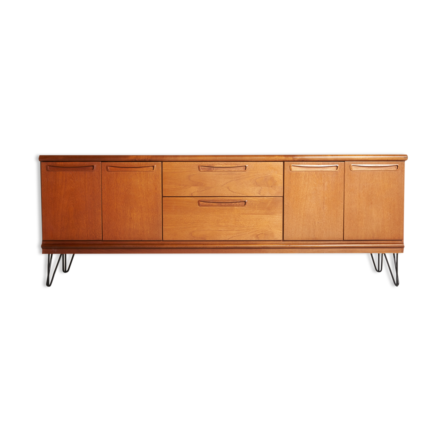 Sideboard feet metal vintage, Scandinavian style, 200cm