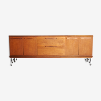 Sideboard feet metal vintage, Scandinavian style, 200cm