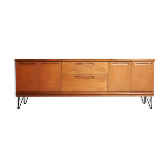 Sideboard feet metal vintage, Scandinavian style, 200cm