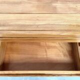 Commode en orme massif, Maison Regain, circa 1970