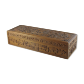 Ancienne boîte sculptée asiatique