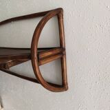 Rattan wall coat holder