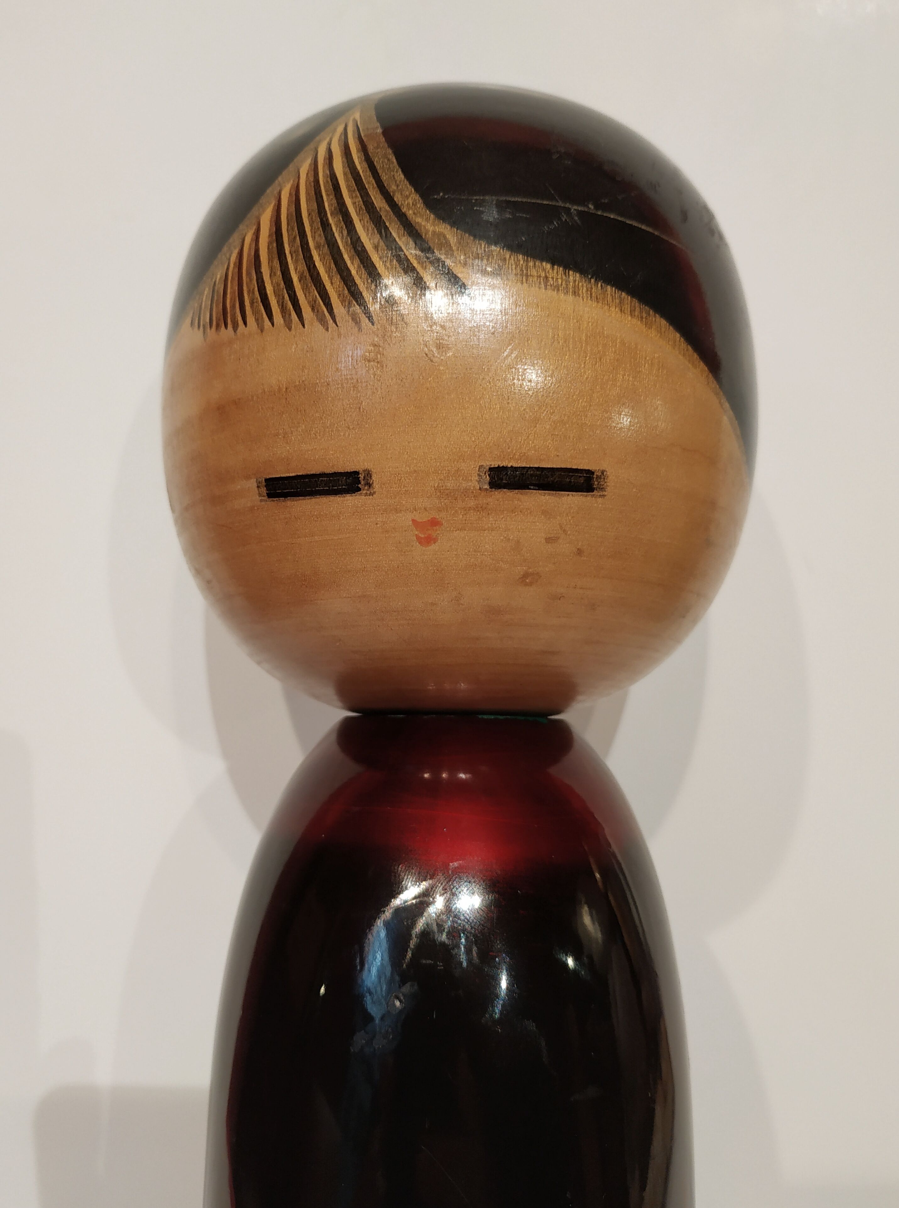 Kokeshi doll, laqué wood, Japan 1945