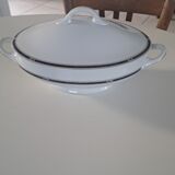 Soup tureen + Haviland plate