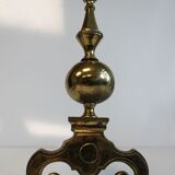 Paire de chenets en bronze, style baroque