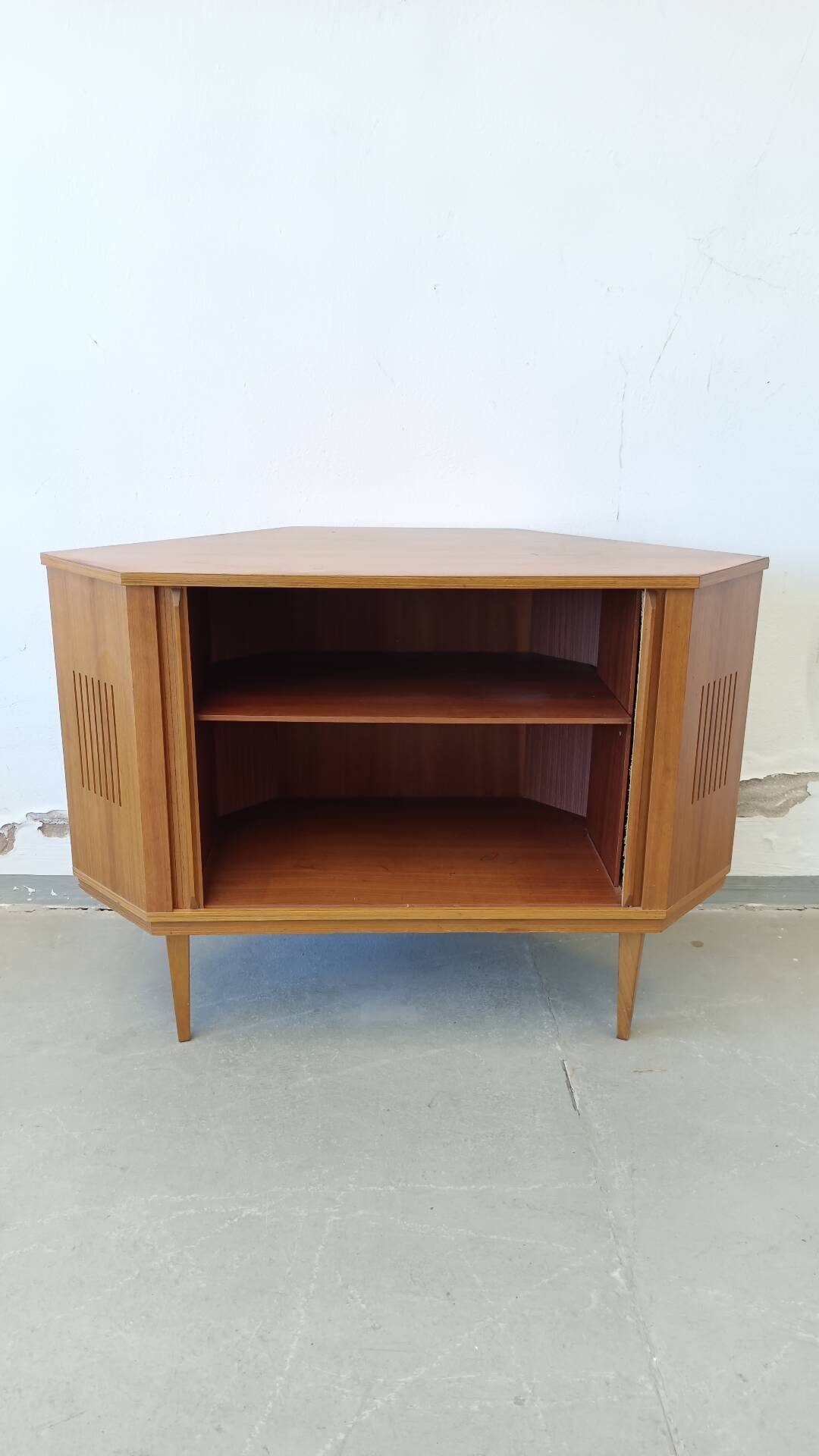 Bar d'angle placage teck