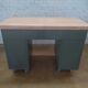 Bureau en métal avec plateau en hévéa