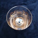 Gold communion souvenir glass with cross