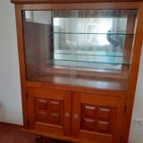 Buffet showcase solid wood square pattern