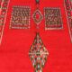 Tapis Marocain Boujad rouge - 443 x 203 cm