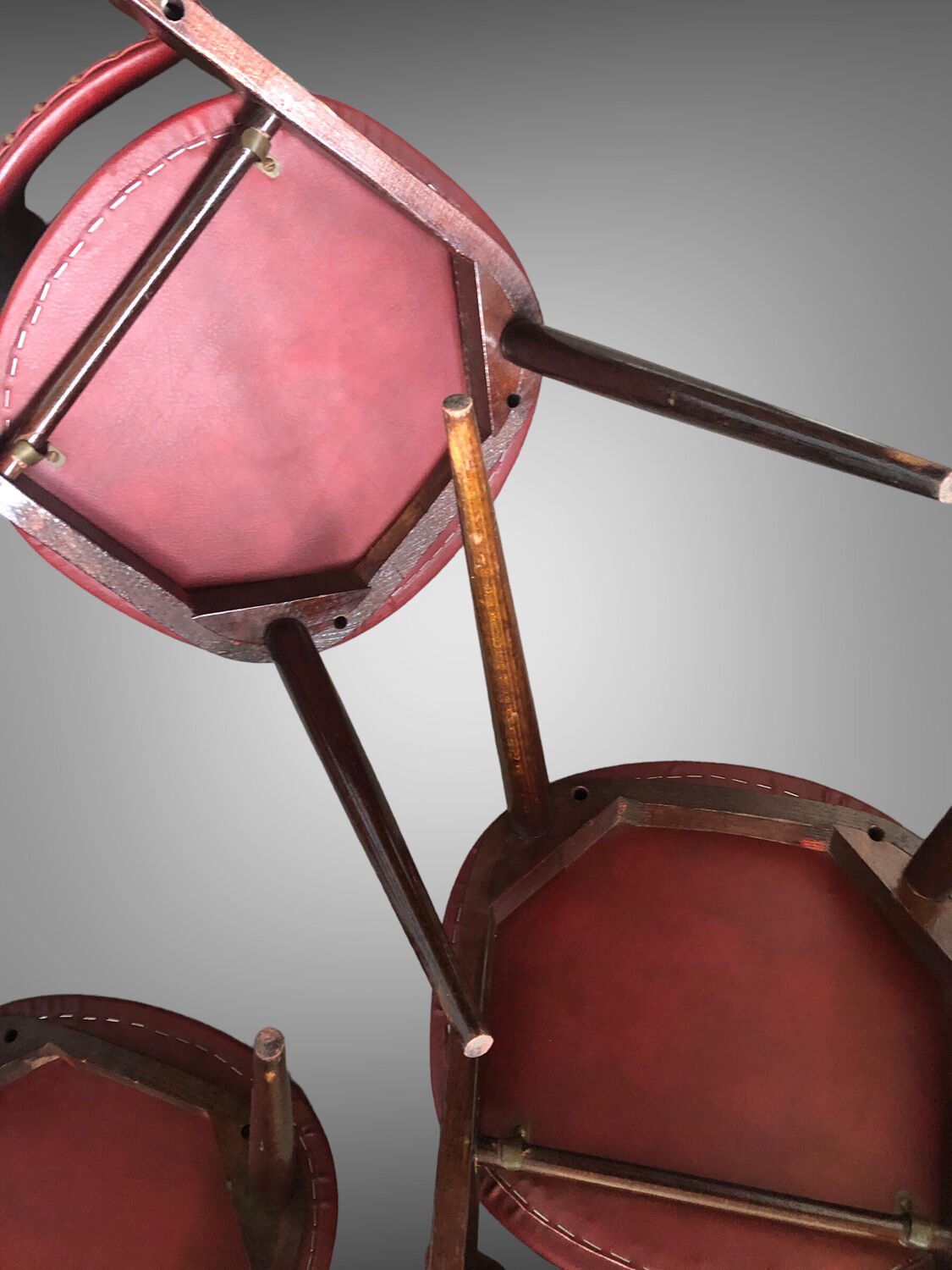 Set of 4 design chairs Pegasus vintage Baumann edition 1960s