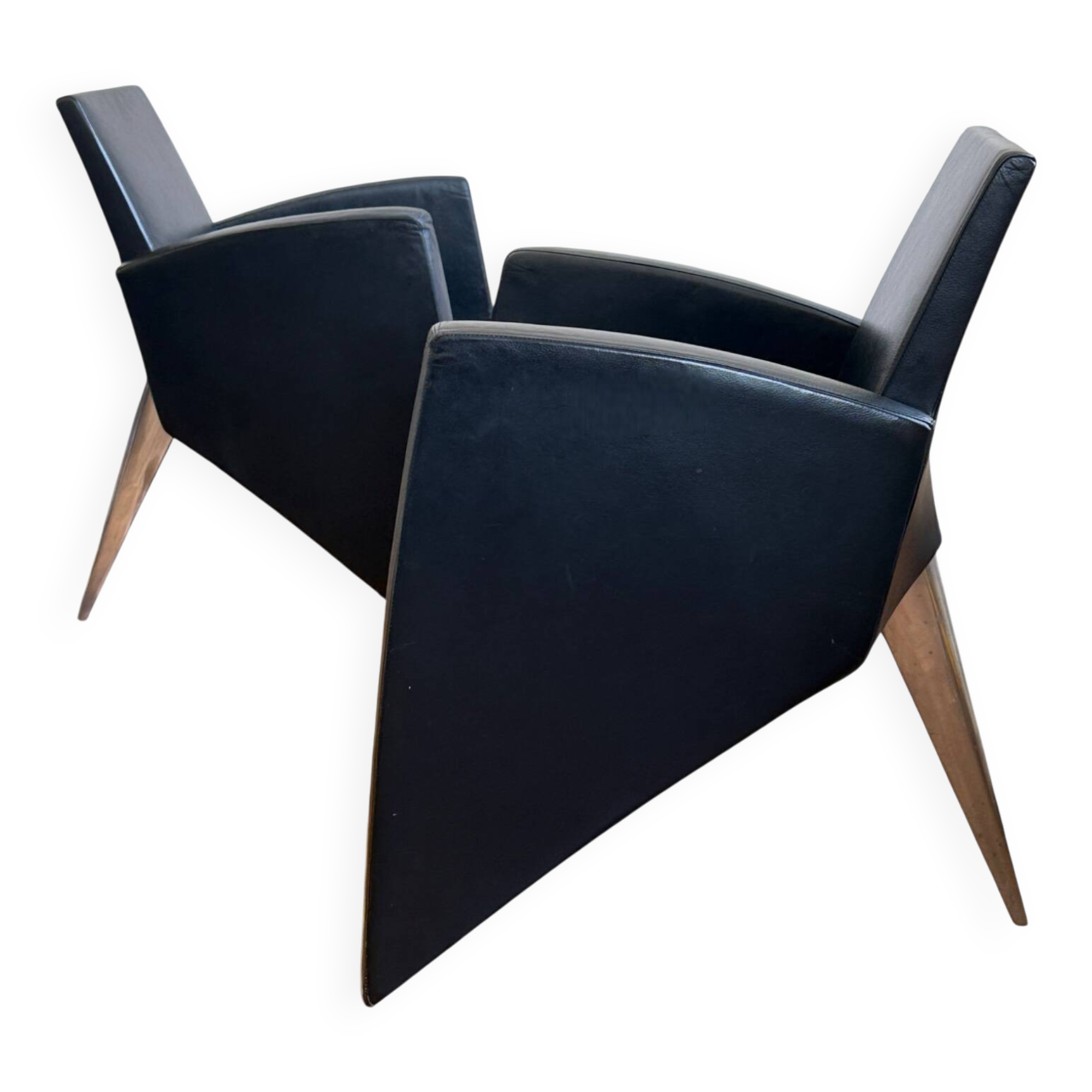 "J" armchairs by Philippe Starck for Aleph, 1989, set of 2