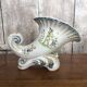 Old corn plenty vase white ceramic vintage moustiers decor